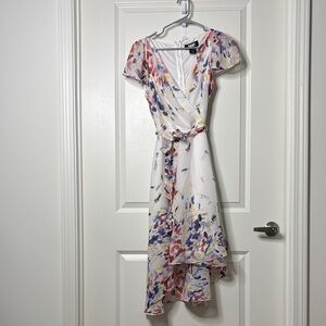 DKNY Floral High Low Dress